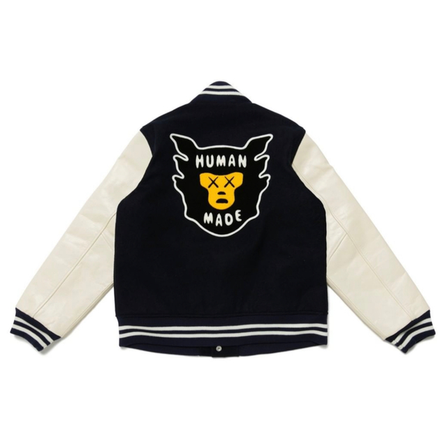 A BATHING APE(アベイシングエイプ)のHUMAN MADE 21AW KAWS VARSITY JACKET S 新品 メンズのジャケット/アウター(スタジャン)の商品写真