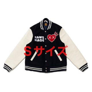 アベイシングエイプ(A BATHING APE)のHUMAN MADE 21AW KAWS VARSITY JACKET S 新品(スタジャン)