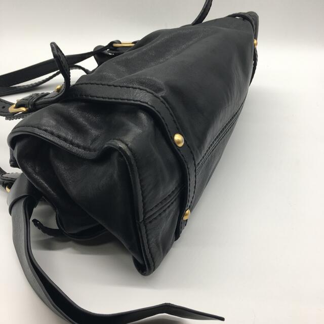 miumiu(ミュウミュウ)の【格安】MIU MIU｜ミュウミュウ　ショルダートートバッグ　レザー　黒 レディースのバッグ(ショルダーバッグ)の商品写真