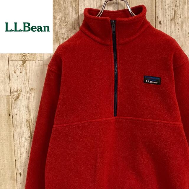 L.L.Bean - エルエルビーン ハーフジップフリース ボアブルゾン 古着 ...