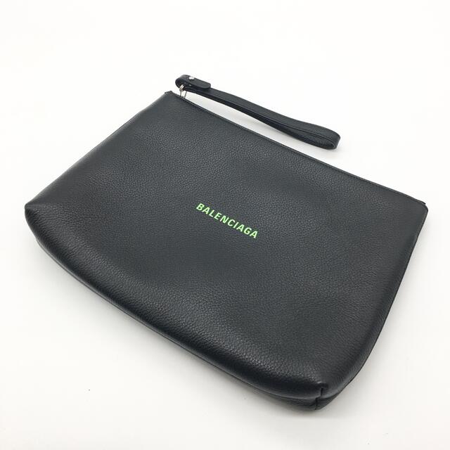 【極美品】BALENCIAGA｜バレンシアガ レザー　クラッチバッグ　黒