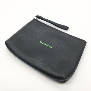 バレンシアガ(Balenciaga)の【極美品】BALENCIAGA｜バレンシアガ レザー　クラッチバッグ　黒(セカンドバッグ/クラッチバッグ)