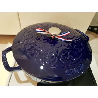 ストウブ(STAUB)の新品 ストウブ リリー グランブルー 24cm (鍋/フライパン)