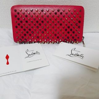 クリスチャンルブタン(Christian Louboutin)のChristian Louboutin ラウンドファスナー長財布 メタルスタッズ(財布)