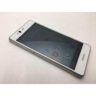 フジツウ(富士通)の581 SIMフリーdocomo arrows Be F-05Jホワイト◆美品◆(スマートフォン本体)