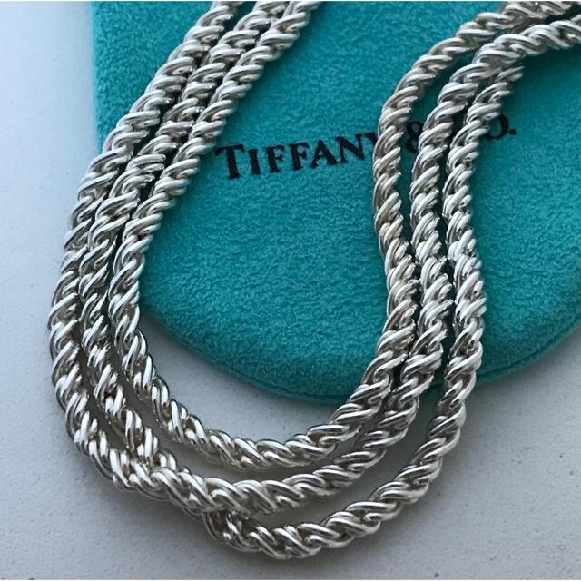 サイズ交換ＯＫ】 Tiffany Cleef 三連ロープネックレス希少