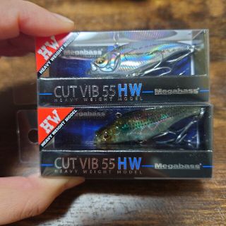 ★めぐみ様専用★再値下げ☆Megabass　ＣＵＴＶＩＢ55 ＨＷ　2点セット(ルアー用品)