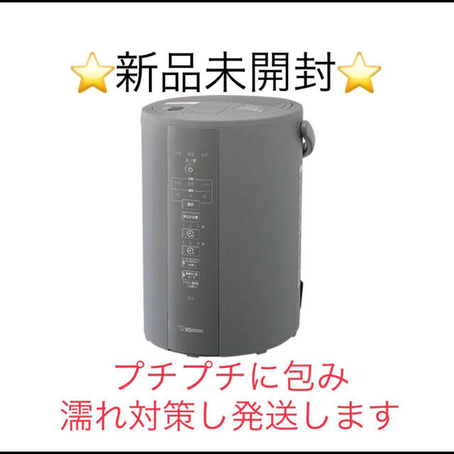 象印 ZOJIRUSHI スチーム式加湿器 EE-DC35-HA グレー