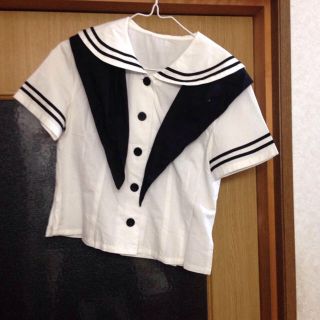 メタモルフォーゼタンドゥフィーユ(metamorphose temps de fille)のメタモルフォーゼ半袖セーラートップス(シャツ/ブラウス(半袖/袖なし))