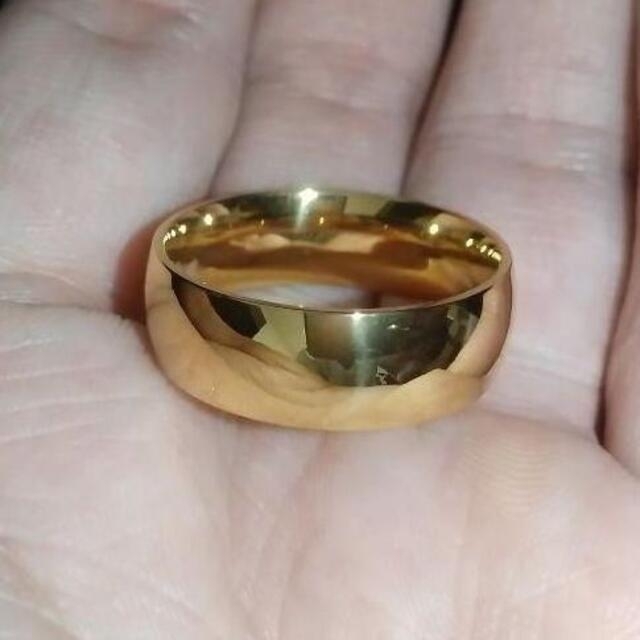 シンプルなリング　指輪　金 メンズのアクセサリー(リング(指輪))の商品写真