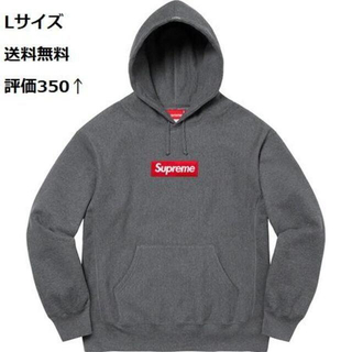 シュプリーム(Supreme)のBox Logo Hooded Charcoal L(パーカー)