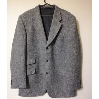 ハリスツイード(Harris Tweed)のハリスツイード　テーラードジャケット　グレー(テーラードジャケット)