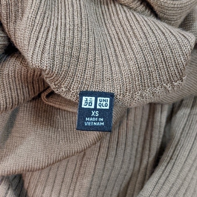 UNIQLO(ユニクロ)のUNIQLO◇3Dエクストラファインメリノリブワンピース◇USED レディースのワンピース(ロングワンピース/マキシワンピース)の商品写真