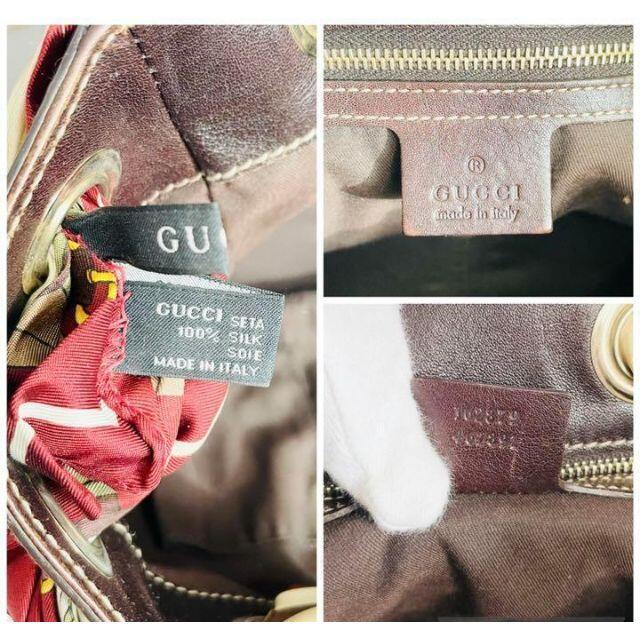 げですと Gucci スカーフ付き トートバッグの通販 by ななこ's shop