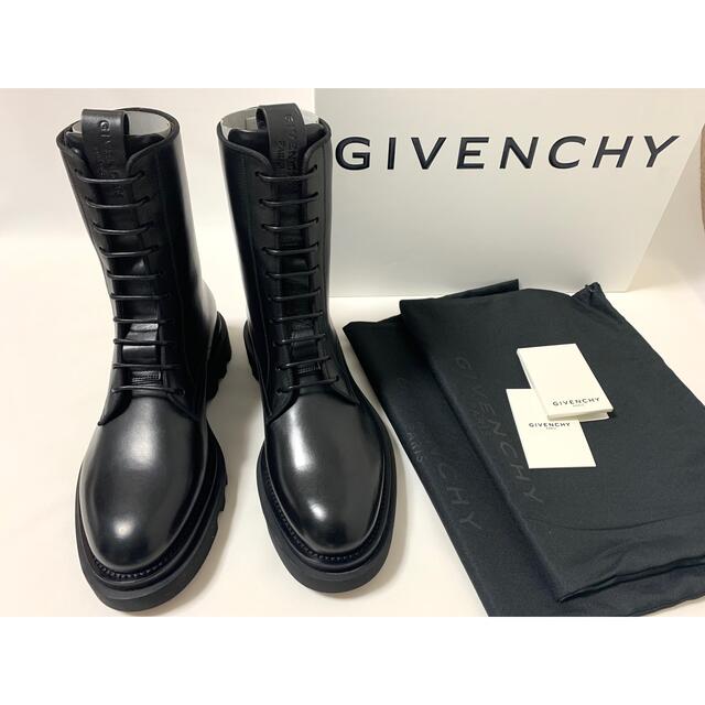 新品《 GIVENCHY ジバンシィ 》レザー レースアップ ブーツ 40 - www