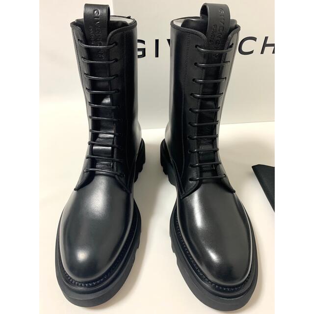 新品《 GIVENCHY ジバンシィ 》レザー レースアップ ブーツ 40 - www