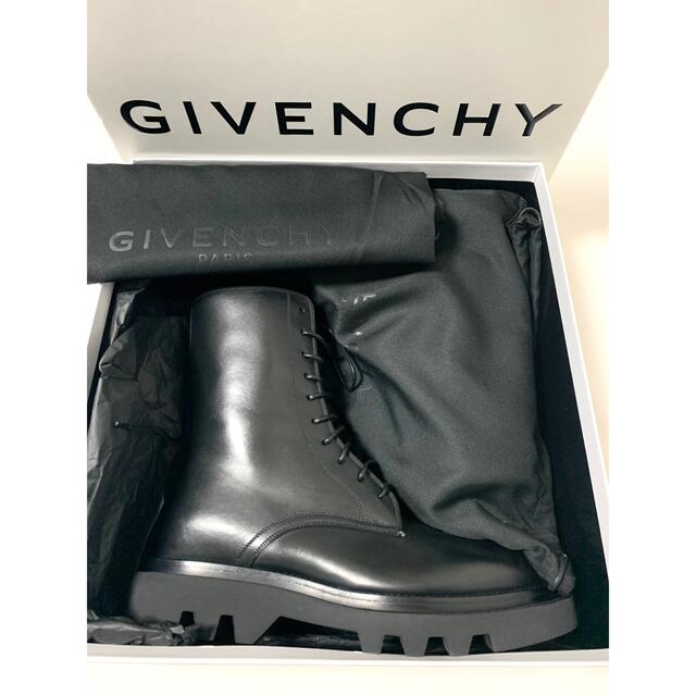 新品《 GIVENCHY ジバンシィ 》レザー レースアップ ブーツ 40