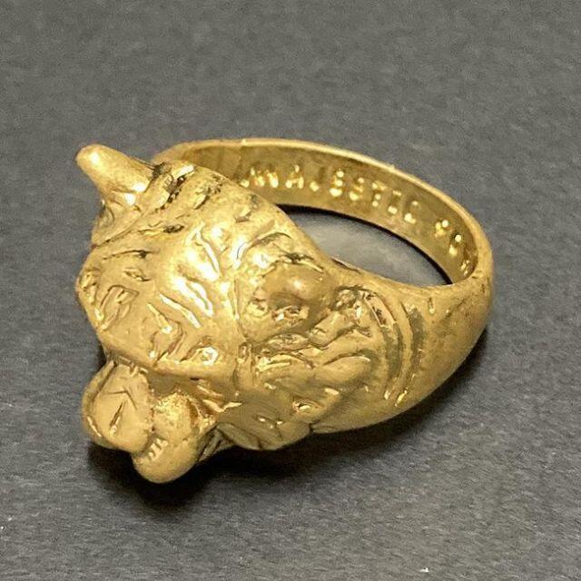 26号 リング 指輪 ゴールド タイガー 虎 ブリンブリン ヒップホップ パンク メンズのアクセサリー(リング(指輪))の商品写真