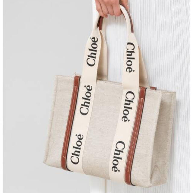 超格安一点 - Chloe Chloe ミディアムトートバッグ woody トートバッグ