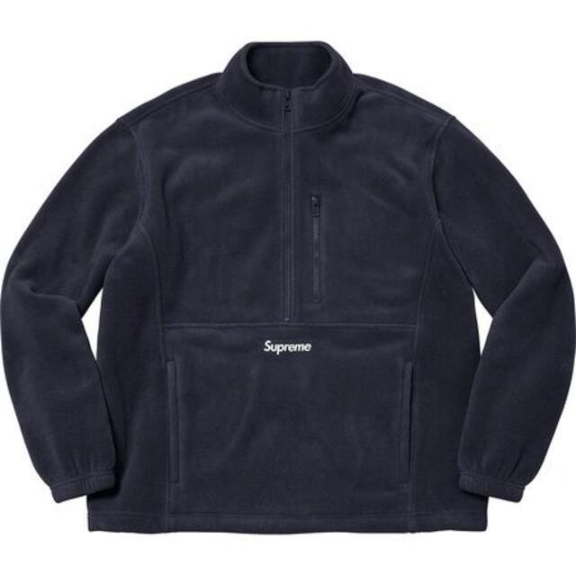 SupSupreme Polartec Half Zip Pullover Navy