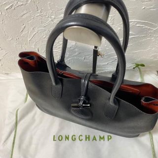 LONGCHAMP - 【極美品•袋付き】ロンシャン ロゾ レザー トートバッグ ...
