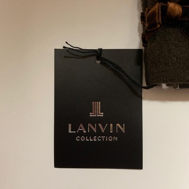 LANVIN COLLECTION(ランバンコレクション)のLANVIN  collection 手袋　レディース　ダークブラウン レディースのファッション小物(手袋)の商品写真