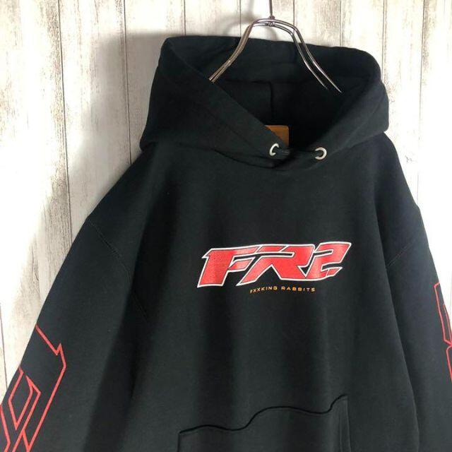 【最高デザイン】 FR2 バックプリント 美品 パーカー 色情兎 入手困難