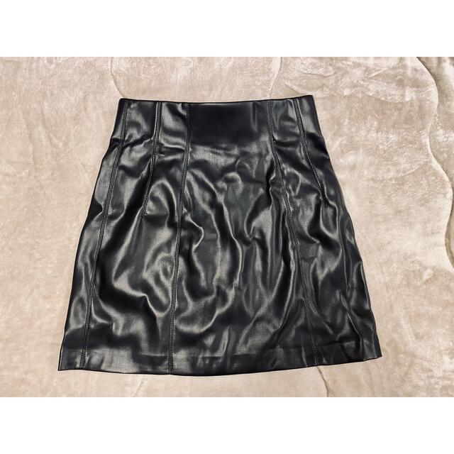 ZARA(ザラ)のZARA ザラ　レザー　ミニスカート　サイズS レディースのスカート(ミニスカート)の商品写真