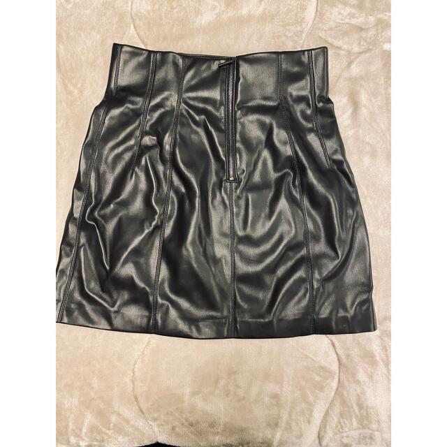ZARA(ザラ)のZARA ザラ　レザー　ミニスカート　サイズS レディースのスカート(ミニスカート)の商品写真