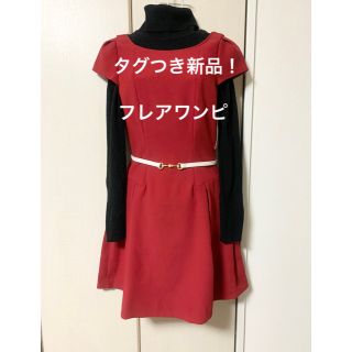 ロイヤルパーティー(ROYAL PARTY)の新品タグ付❗️ロイヤルパーティー RoyalParty⭐︎フレアワンピース(ひざ丈ワンピース)