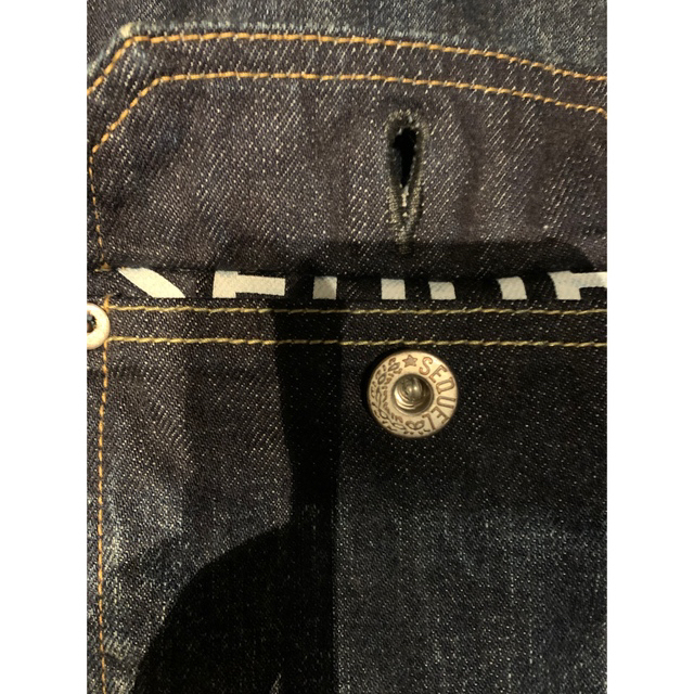 FRAGMENT(フラグメント)のSEQUEL FRAGMENT DAMAGE DENIM JACKET サイズL メンズのジャケット/アウター(Gジャン/デニムジャケット)の商品写真