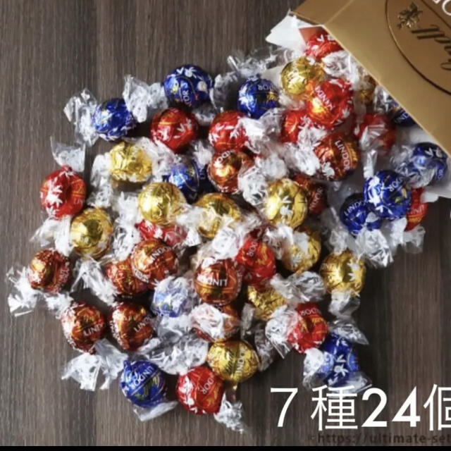 コストコ(コストコ)の☻ お試し❣️コストコ リンツリンドール チョコレート7種類 合計24個 食品/飲料/酒の食品(菓子/デザート)の商品写真