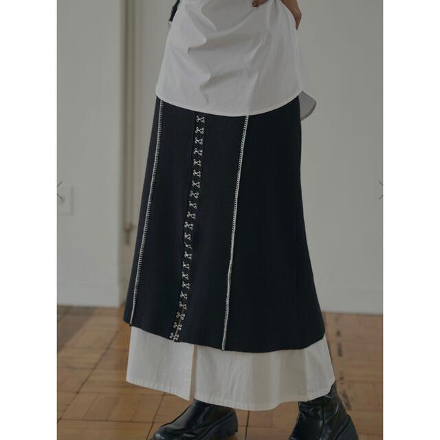 正規品新品ameri SHIRT DOCKING HOOK KNIT SKIRT