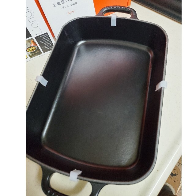 LE CREUSET(ルクルーゼ)のル・クルーゼ☆ココット・レクタンギュラー 29cm インテリア/住まい/日用品のキッチン/食器(鍋/フライパン)の商品写真