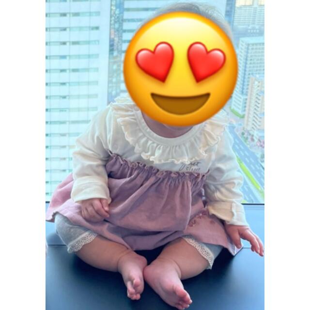 トイザらス(トイザラス)の女の子長袖ロンパス 70cm キッズ/ベビー/マタニティのベビー服(~85cm)(ロンパース)の商品写真