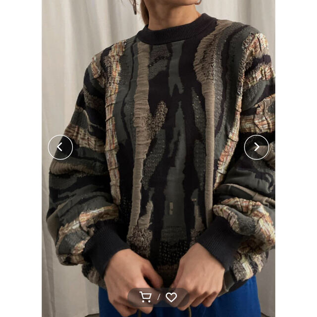 Ameri VINTAGE(アメリヴィンテージ)のameri vintage  UND MARBLE JACQUARD KNIT レディースのトップス(ニット/セーター)の商品写真