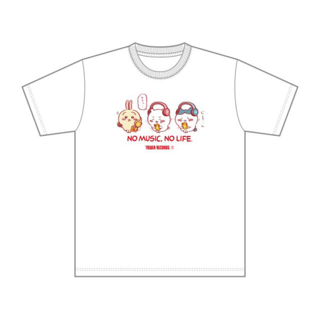 ちいかわ × TOWER RECORDS Tシャツ（ホワイト）S