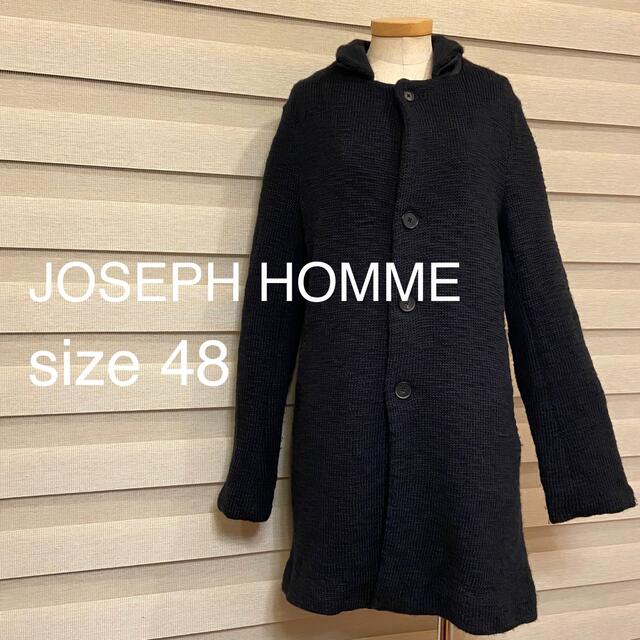 JOSEPH(ジョゼフ)のジョゼフ オム JOSEPH HOMME ニット コート 48 ブラック メンズのジャケット/アウター(その他)の商品写真