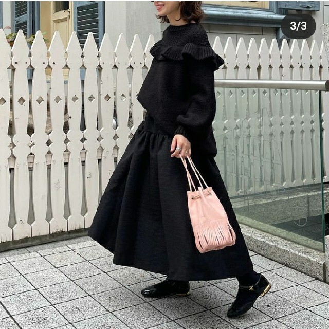 UNMINOU ふくれジャガードギャザースカートの通販 by ゆいな's shop 
