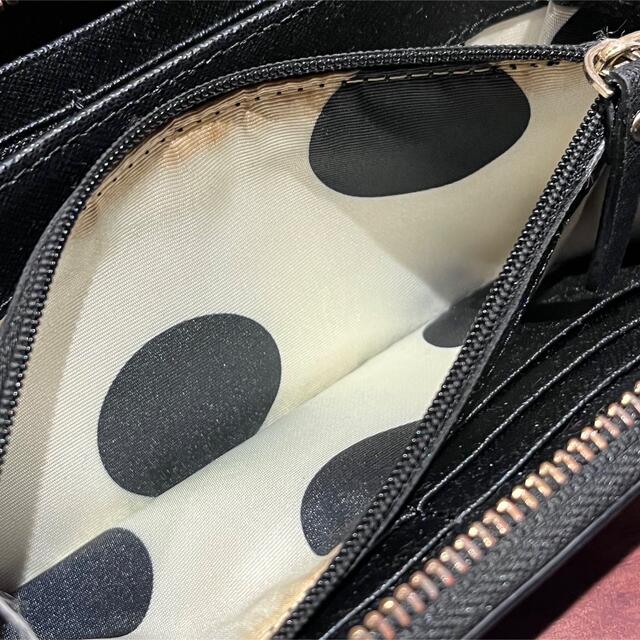 kate spade new york(ケイトスペードニューヨーク)のkate spade ケイトスペード 長財布 ラウンドジップ　ブラック　used レディースのファッション小物(財布)の商品写真