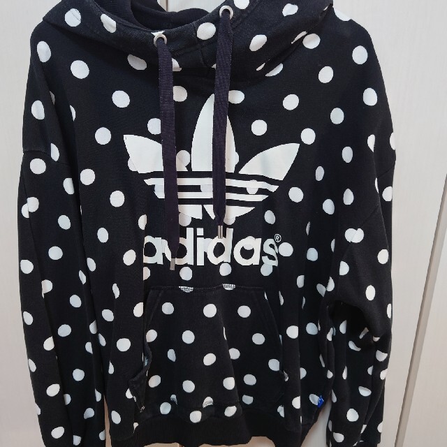 adidas(アディダス)の★再値下げ☆adidas　ドット柄パーカー　サイズOT レディースのトップス(パーカー)の商品写真