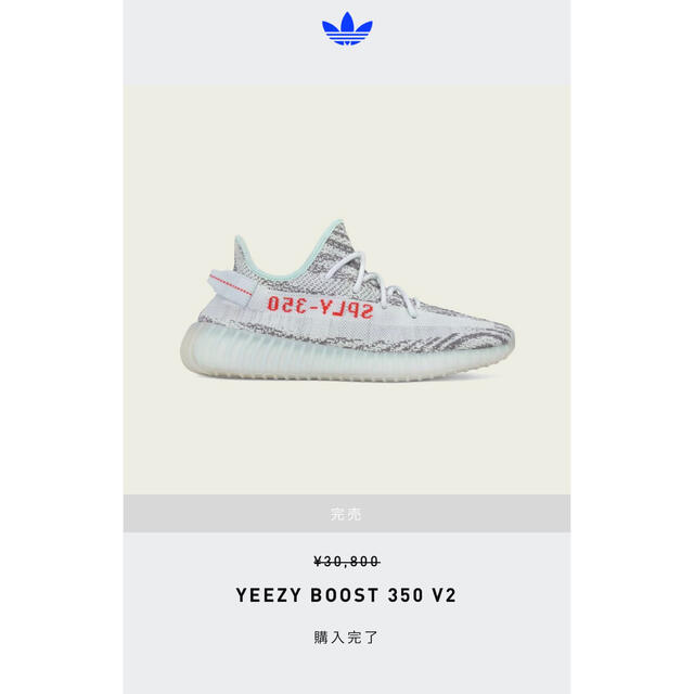 Adidas Yeezy boost 350 V2 blue tint 23.5