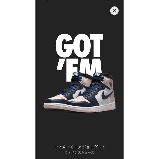 靴/シューズNike WMNS Air Jordan 1  "Atmosphere"