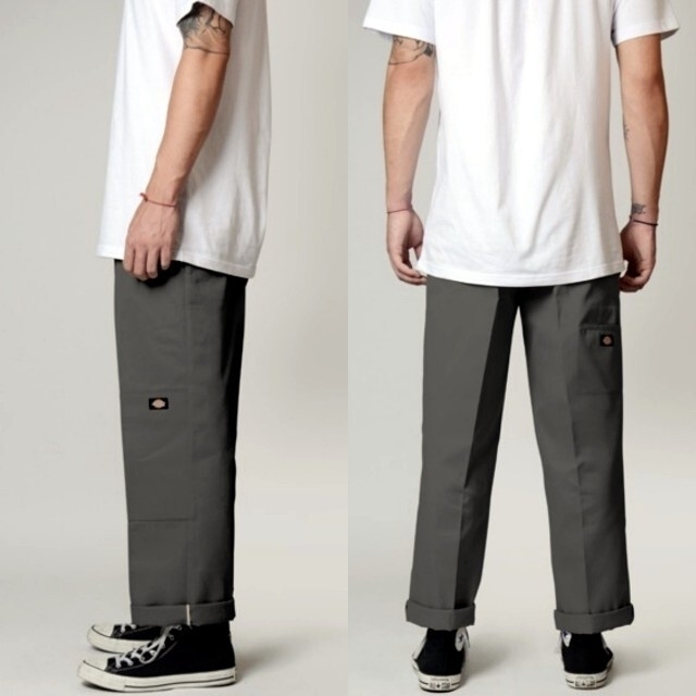 Dickies(ディッキーズ)の新品 ディッキーズ ダブルニー USモデル W30×L30 チャコールグレー メンズのパンツ(ワークパンツ/カーゴパンツ)の商品写真