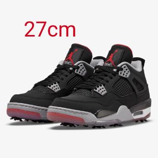 ナイキ(NIKE)のNIKE AIR JORDAN 4 G” Bred ゴルフシューズ(スニーカー)