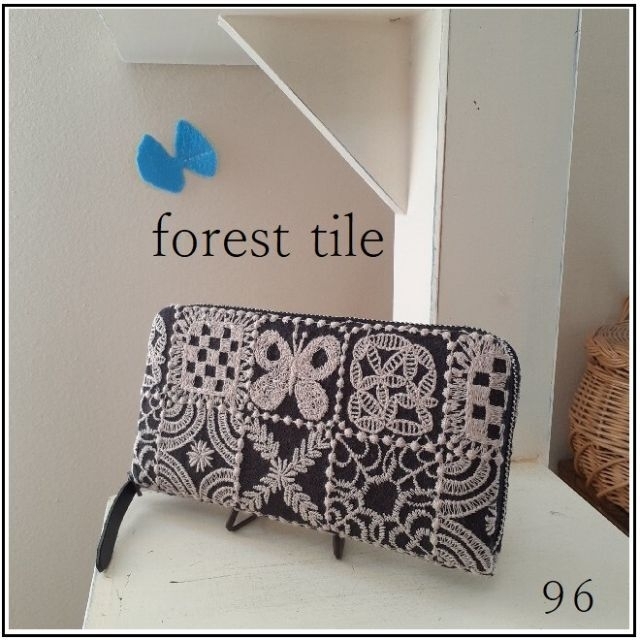 【専用❾❻】⚮̈ forest tile◆本革長財布◆画像ご確認用