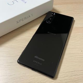 エクスペリア(Xperia)の使用可能ジャンク！ WiFiのみ！ Xperia5 SO-01M Black(スマートフォン本体)