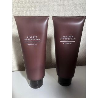 ムジルシリョウヒン(MUJI (無印良品))の未使用2本セット　無印良品　エイジングケアオールインワンジェル（大容量）２００ｇ(オールインワン化粧品)