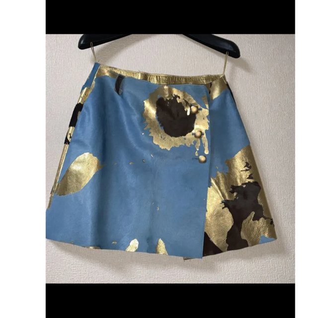 CHANEL(シャネル)のご専用　スカート　本革　レザー レディースのスカート(ミニスカート)の商品写真