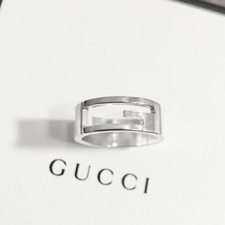 グッチ(Gucci)のグッチ　指輪　シルバー　銀　925 オープン　G くりぬき　メンズ　リング4　☆(リング(指輪))